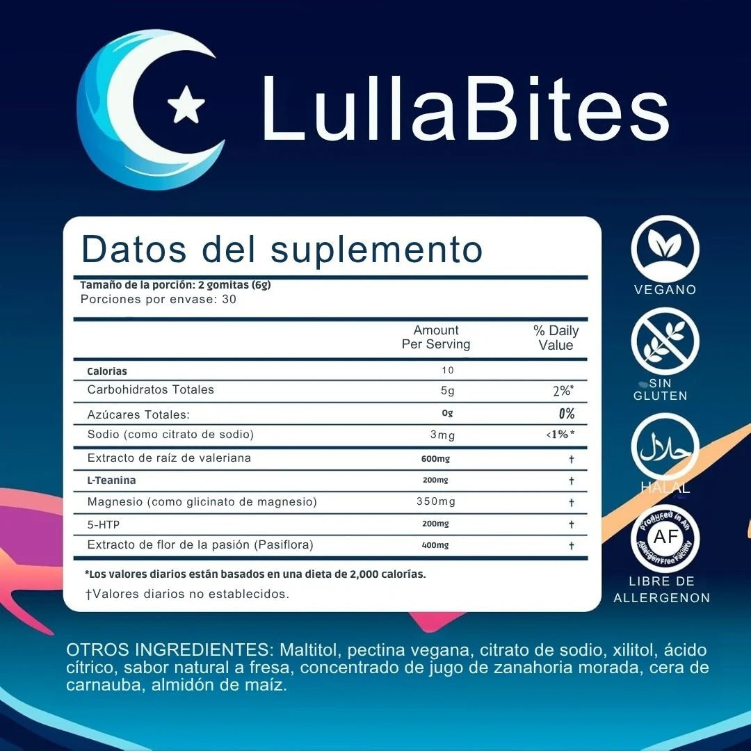 LullaBites® - Sueño profondo, énergie réelle