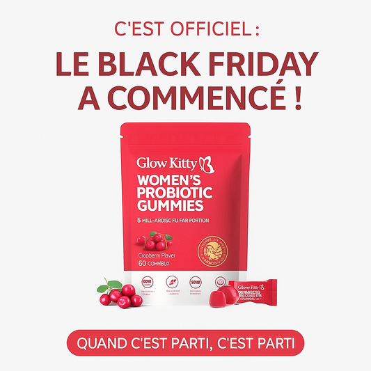 Glow Kitty™ Gummies Probiotiques à la Canneberge