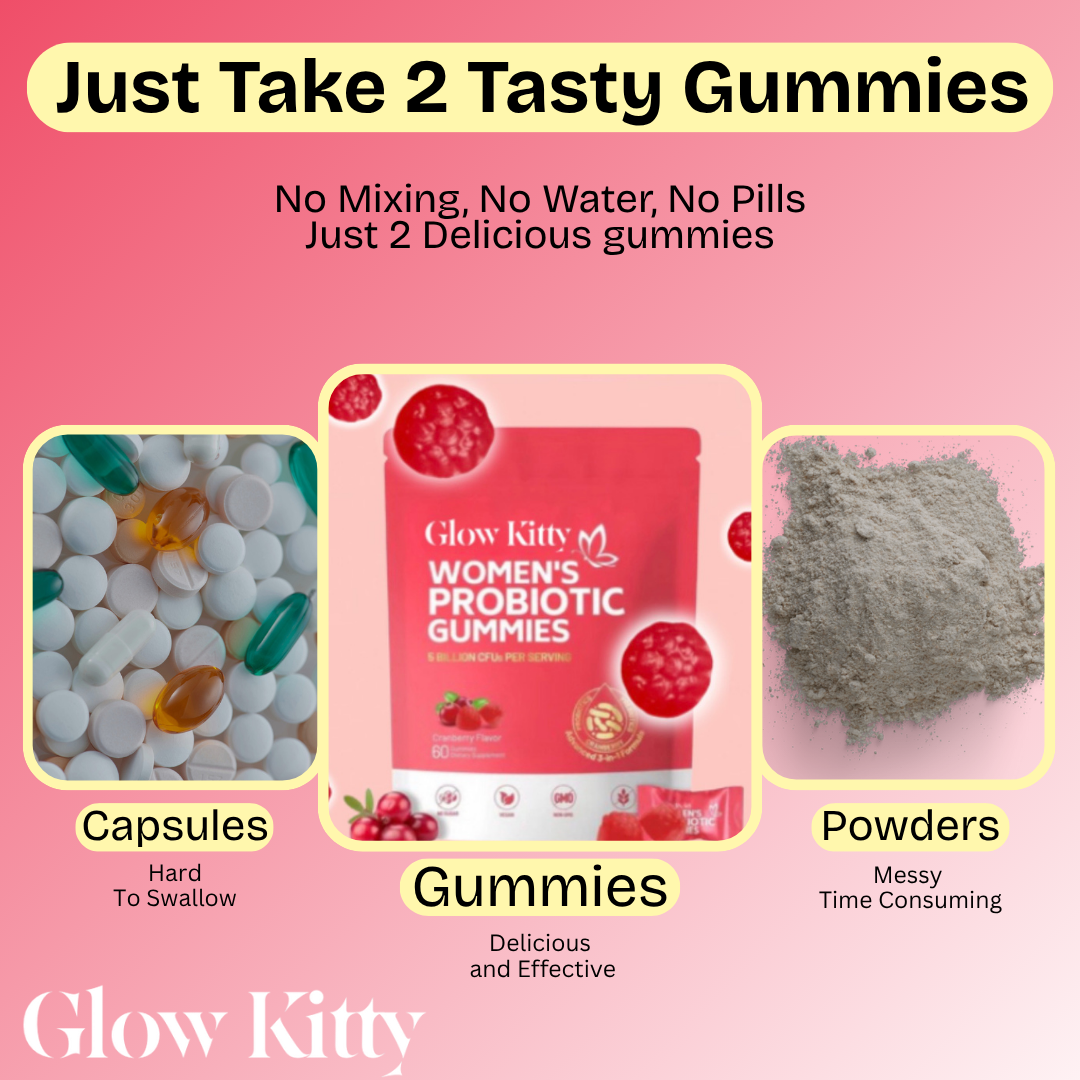 Gommes probiotiques à la canneberge Glow Kitty™