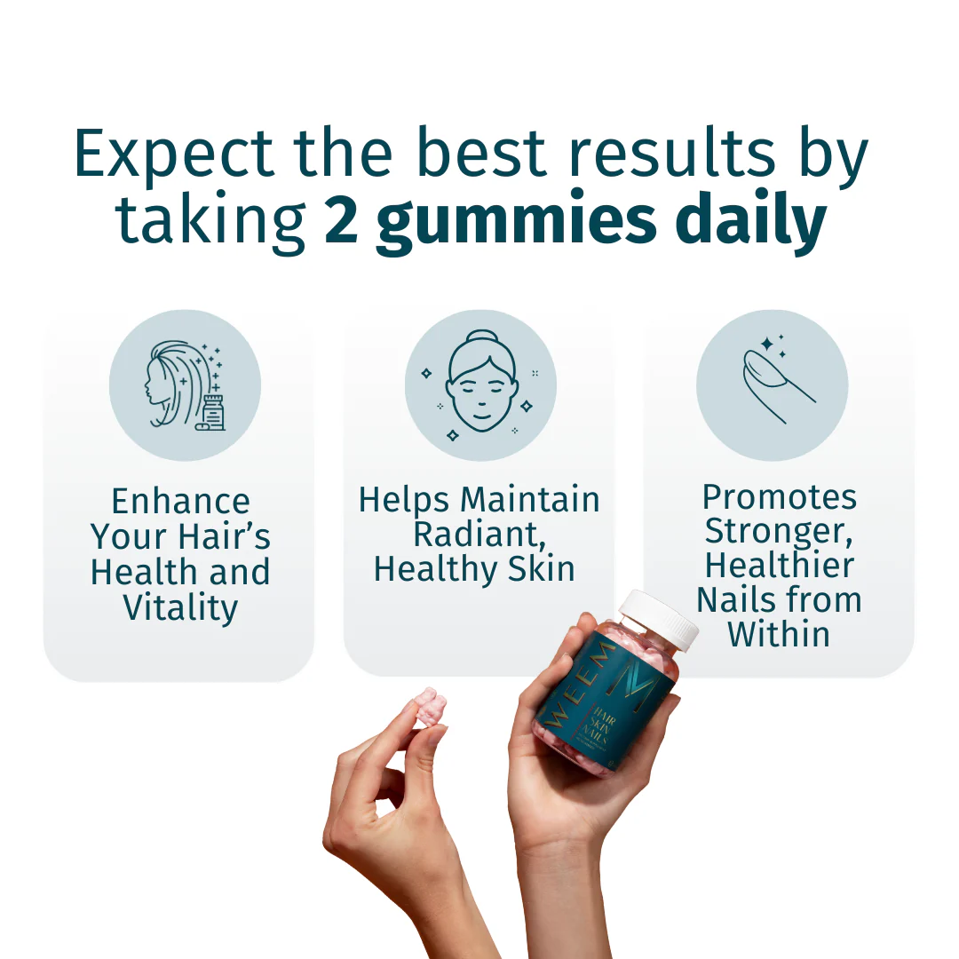 Gomitas para el cabello, la piel y las uñas