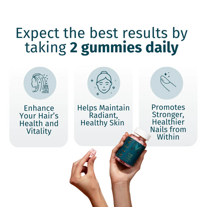 Gomitas para el cabello, la piel y las uñas