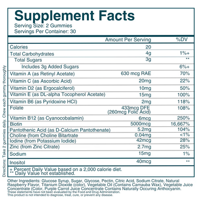 Gomitas para el cabello, la piel y las uñas